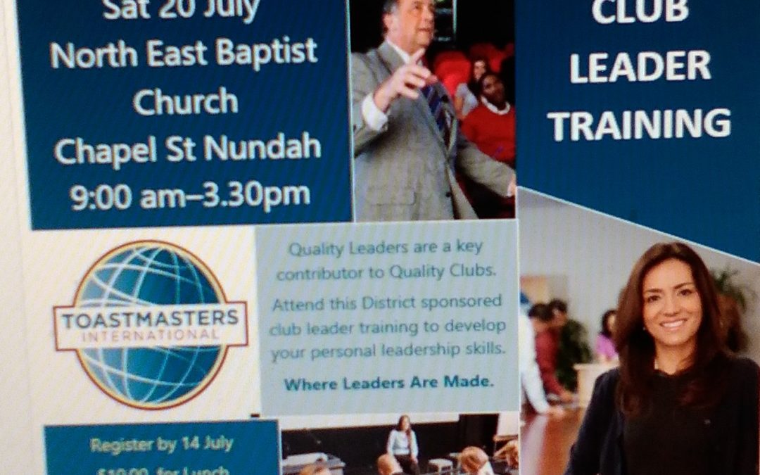 Club Leadership Training- Moreton Division