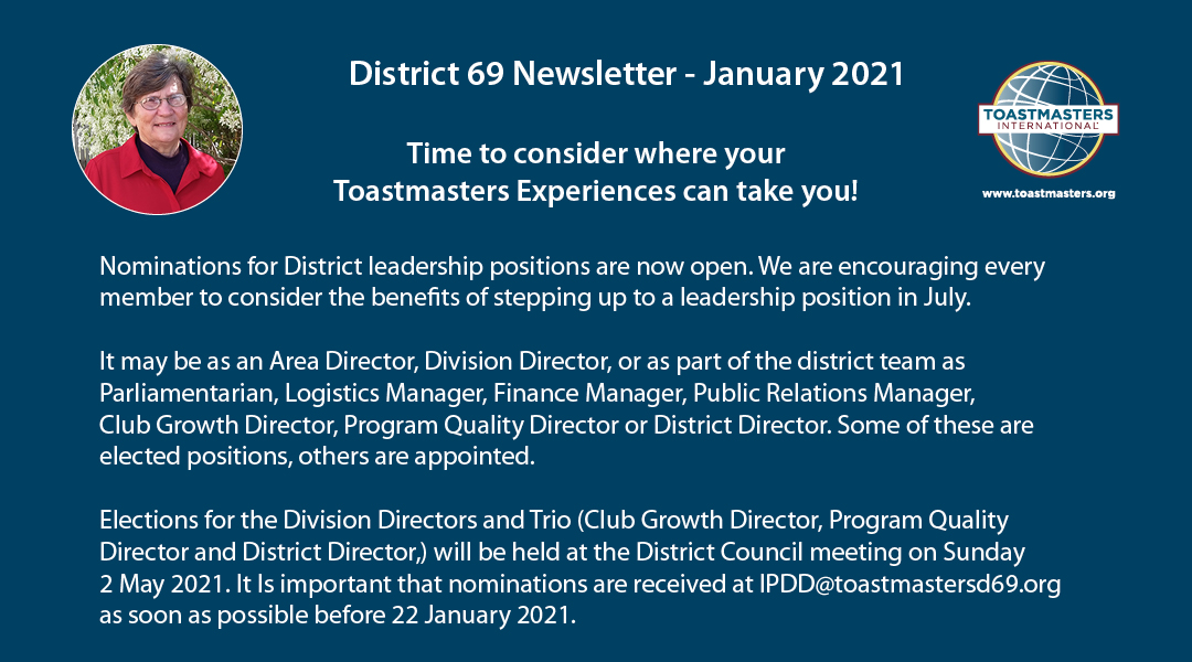 District 69 Newsletter