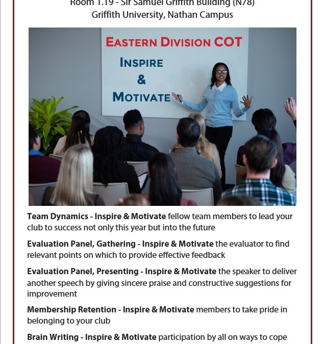 Eastern Division Club Officer Training