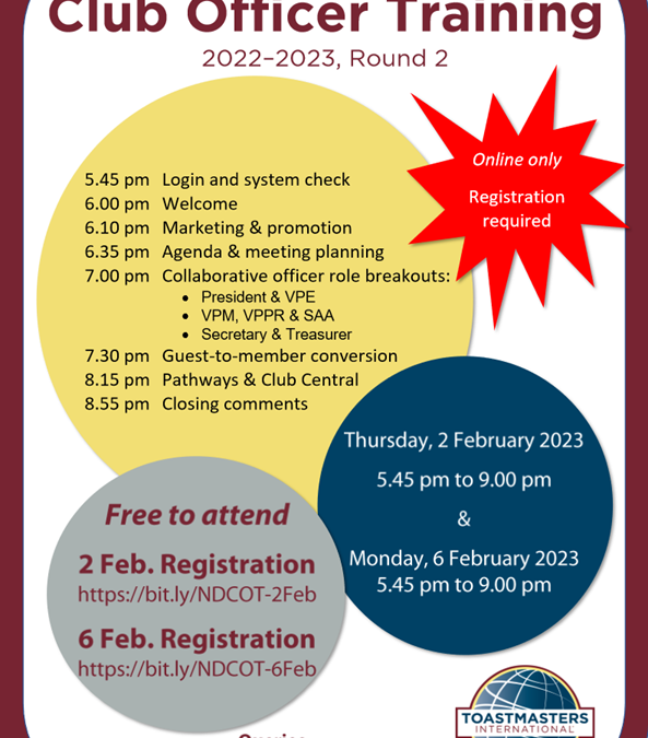 Northern Division Club Officer Training