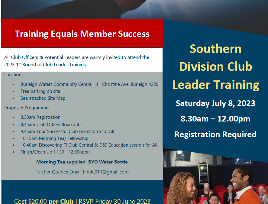 Club Officer Training (Southern Division)