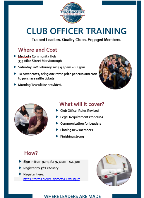Club Officer Training (Central Division)