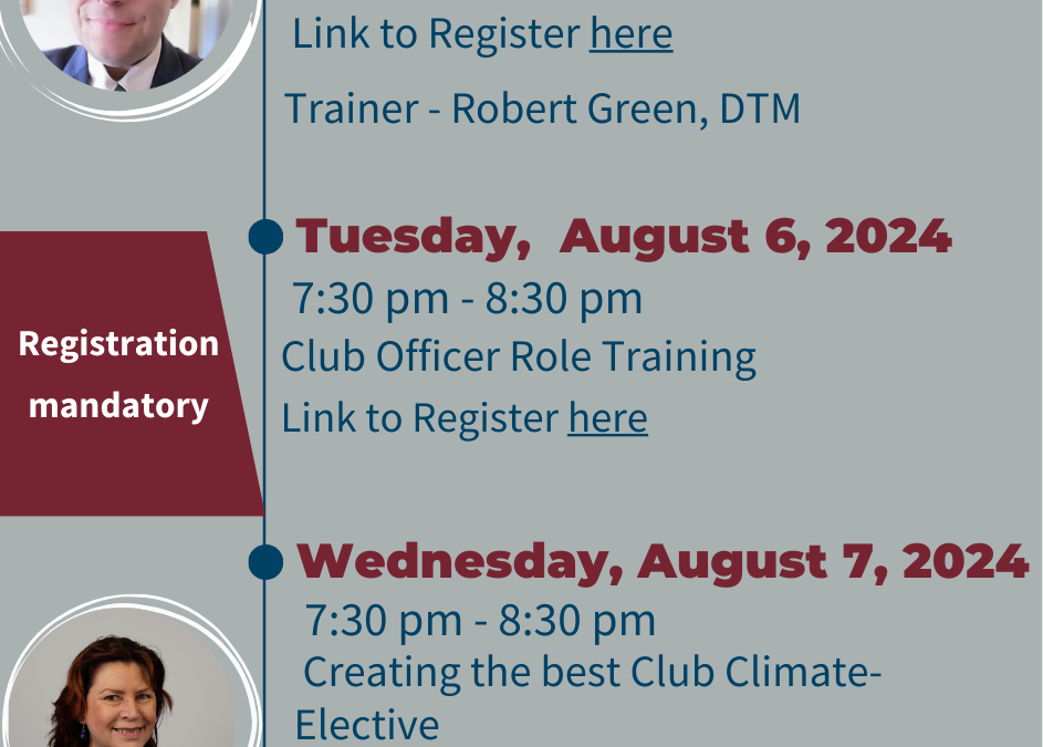 Brisbane Division Club Officer Training – Club Success Plan Elective